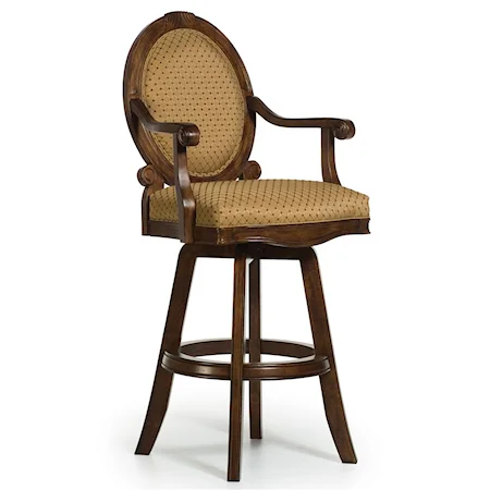 Merlot Turn-Swivel Barstool